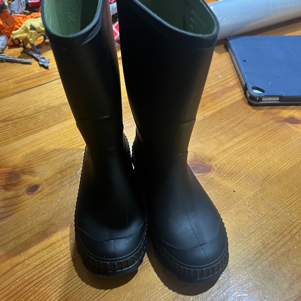 Kids Black Rain Boots